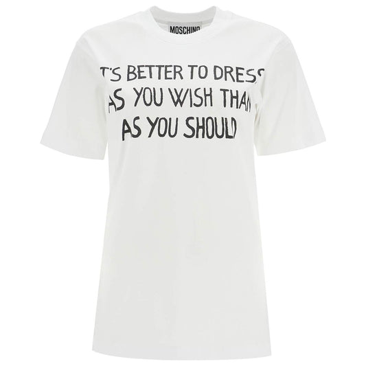 Moschino t-shirt with lettering print Topwear Moschino