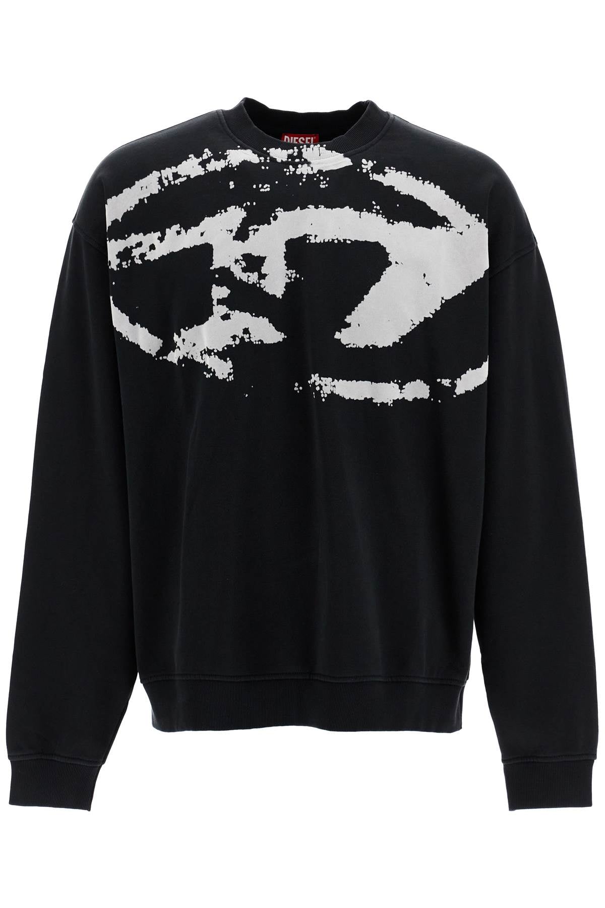 Diesel fleece men sweatshirt black