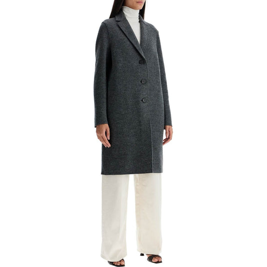 Harris Wharf London single-breasted wool coat in boiled Jackets Harris Wharf London