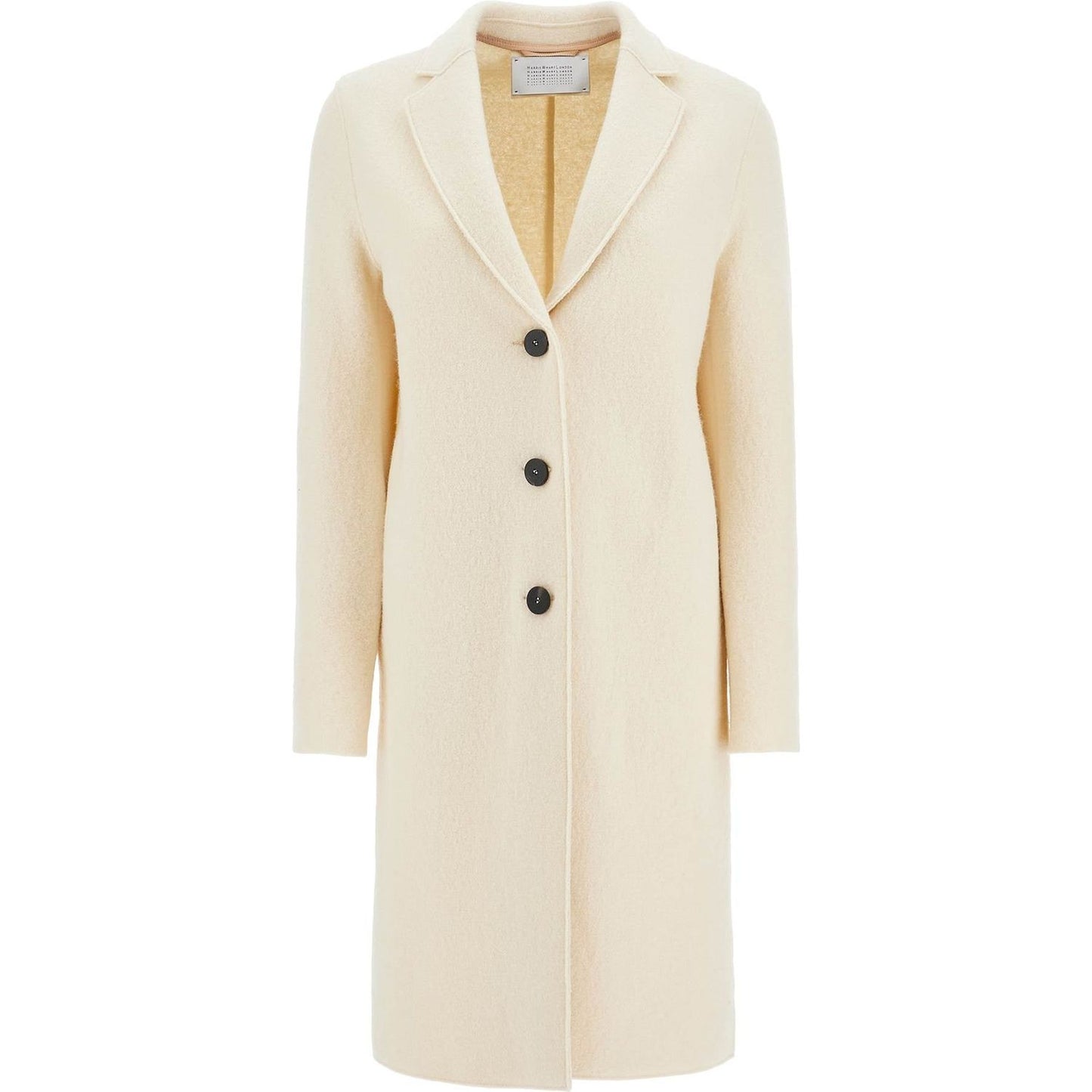 Harris Wharf London single-breasted wool coat in boiled Jackets Harris Wharf London