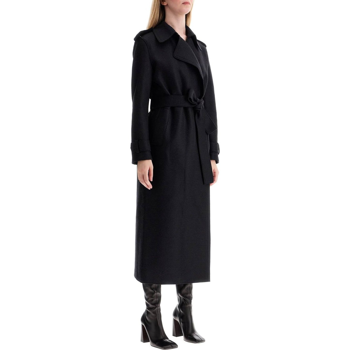 Harris Wharf London pressed wool robe coat with nine words Jackets Harris Wharf London