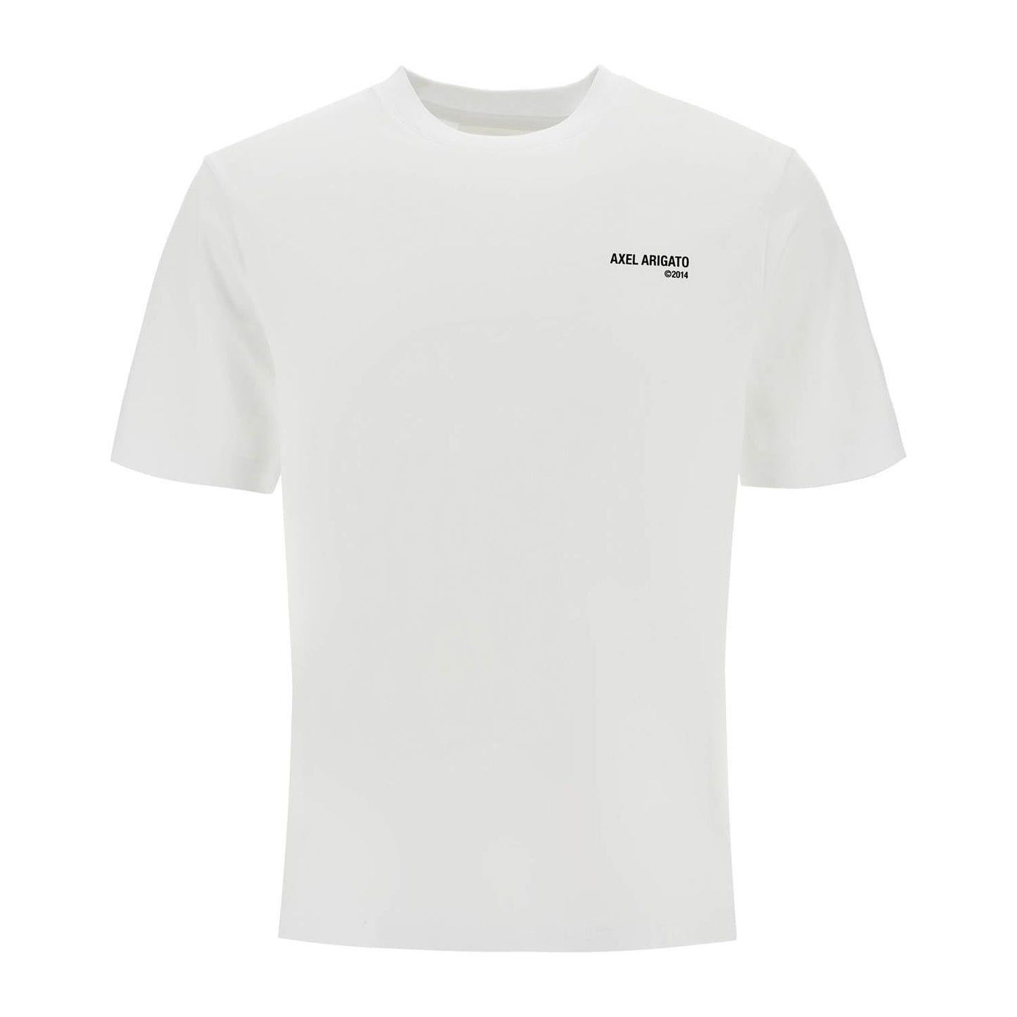 Axel Arigato white organic cotton crew neck t-shirt with discreet logo Topwear Axel Arigato