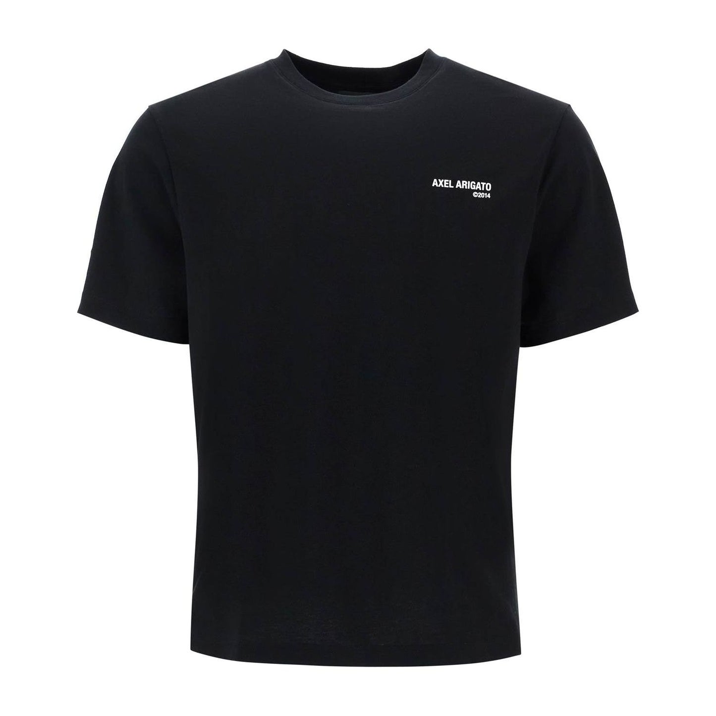 Axel Arigato black organic cotton t-shirt with discreet logo Topwear Axel Arigato