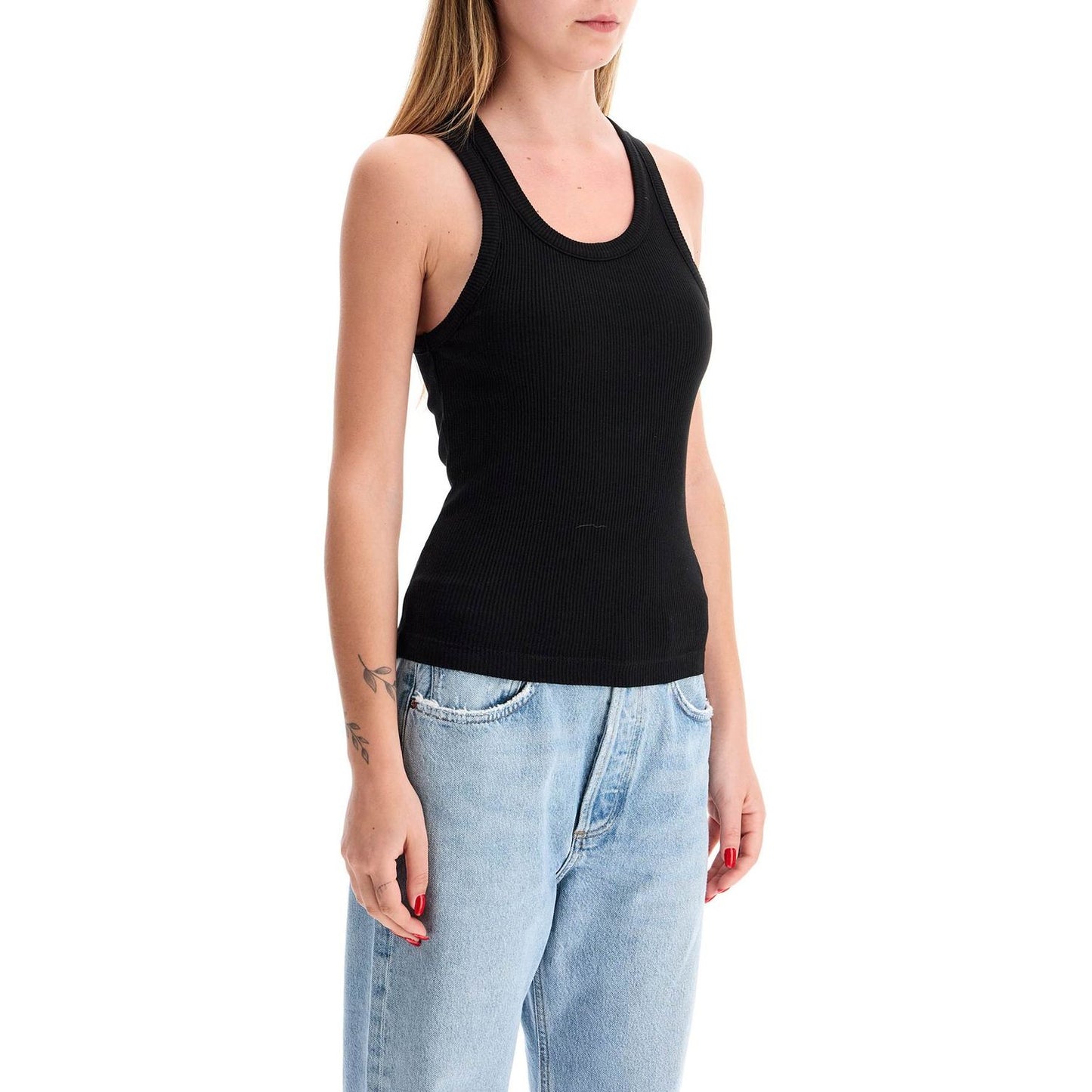 Agolde poppy ribbed tank top Topwear Agolde