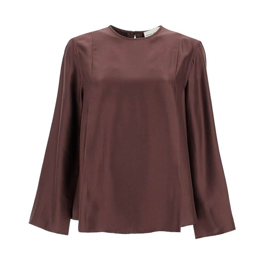 Loulou Studio silk adalyn blouse Topwear Loulou Studio