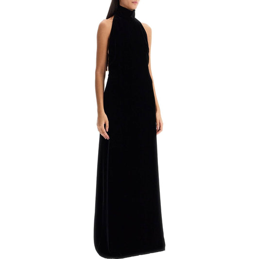 MAX MARA PIANOFORTE MAX MARA PIANOFORTE long velvet dress in armida style Dresses MAX MARA PIANOFORTE