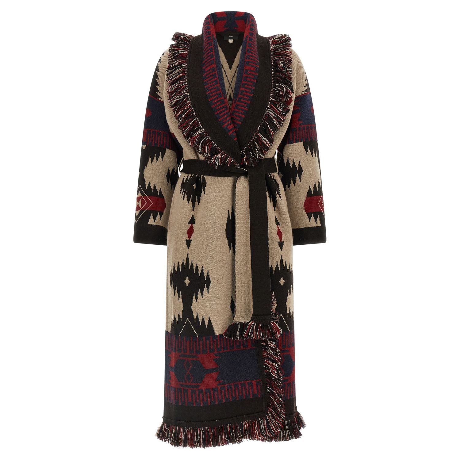 Alanui Multicolor Virgin Wool Coat