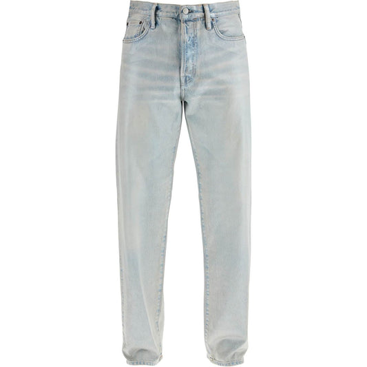 Acne Studios light blue straight cotton jeans model 1996