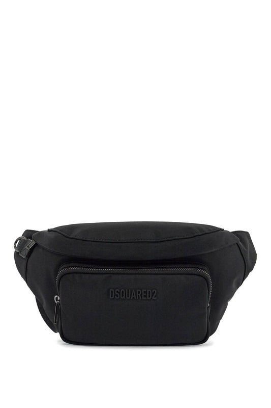 Dsquared2 black waist bag in polyamide with adjustable shoulder strap Belt bags Dsquared2