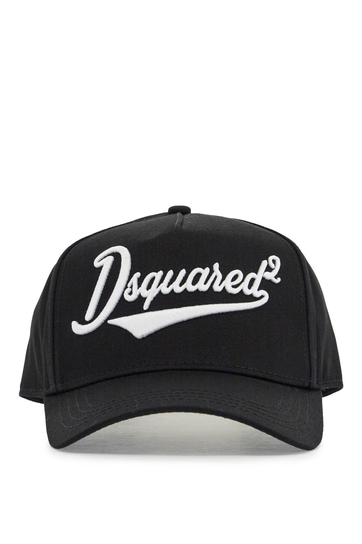 Dsquared2 black adjustable curved brim embroidered baseball cap Scarves Hats & Gloves Dsquared2