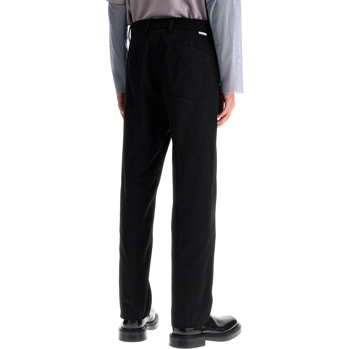 Acne Studios straight leg twill trousers in nine words Trousers Acne Studios