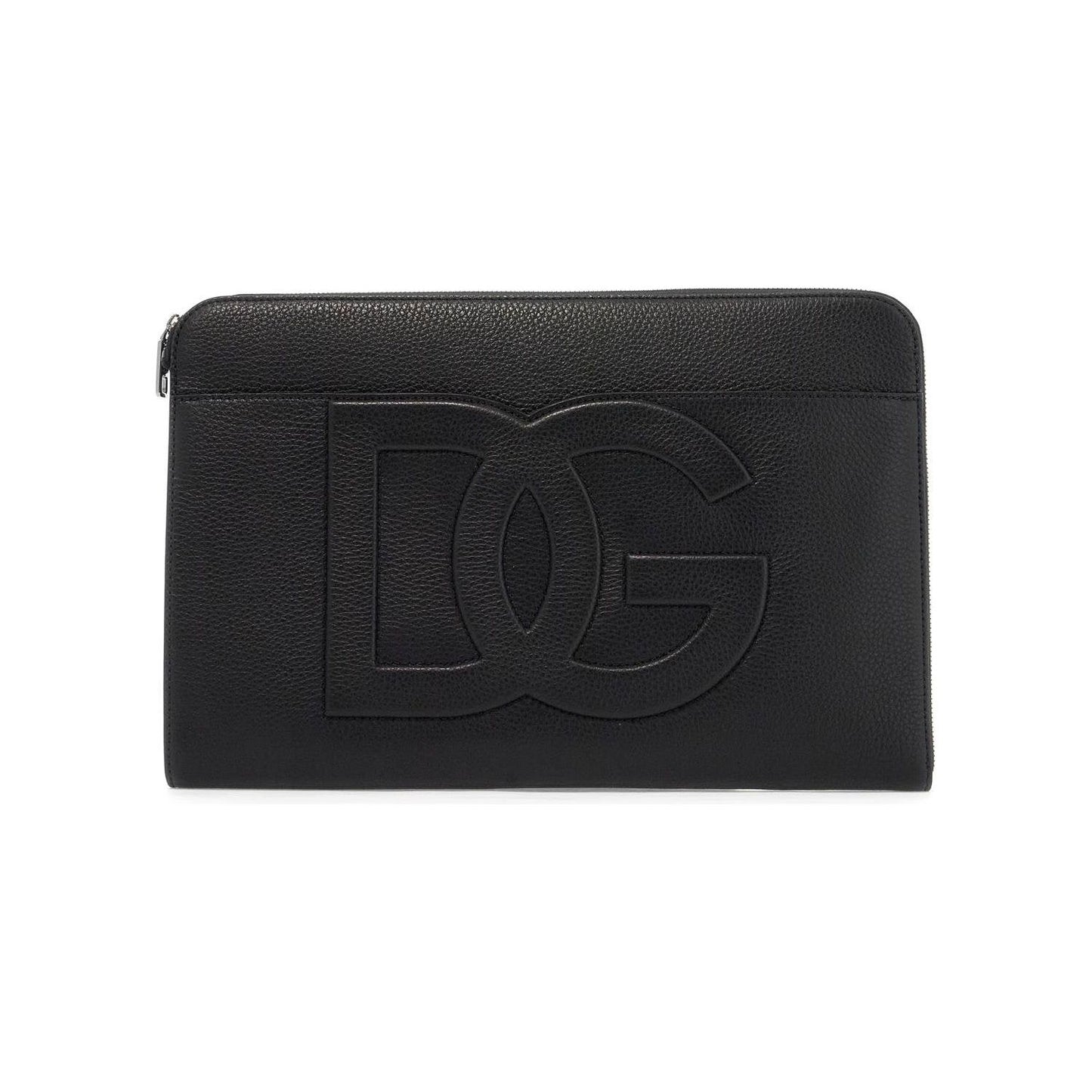 Dolce & Gabbana large hammered leather pouch Business & travel bags Dolce & Gabbana