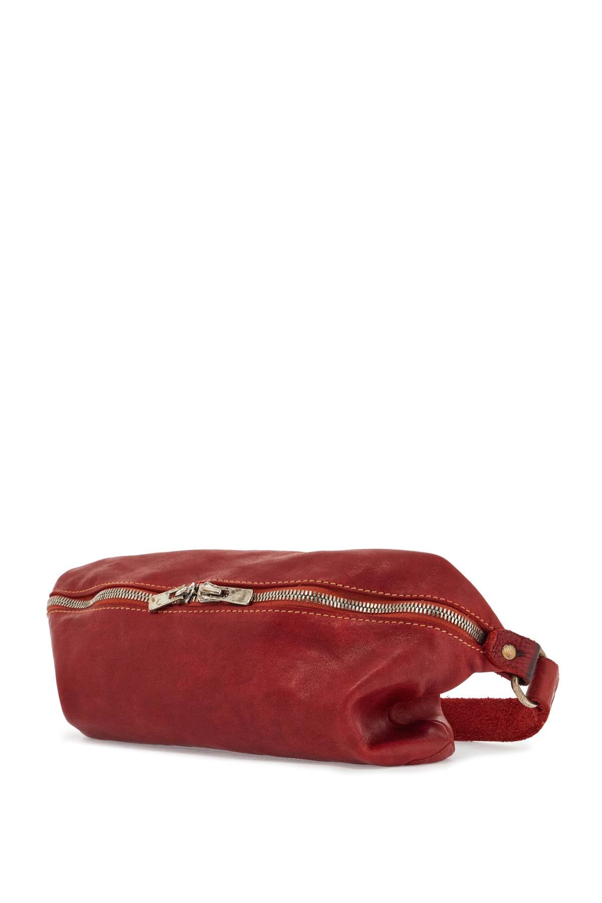 Guidi medium red horse leather fanny pack with adjustable shoulder strap Belt bags Guidi