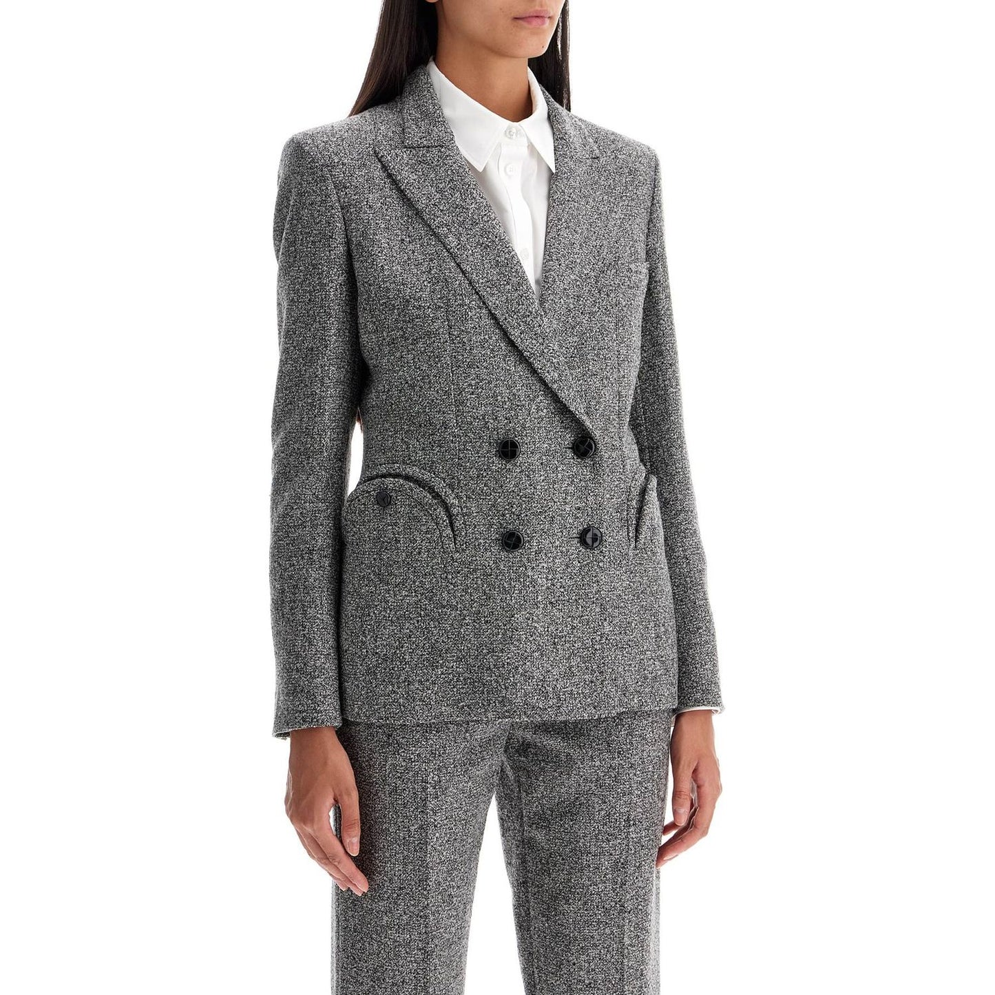 Blaze Milano koru charmer tweed bouclé double-breasted blazer Jackets Blaze Milano