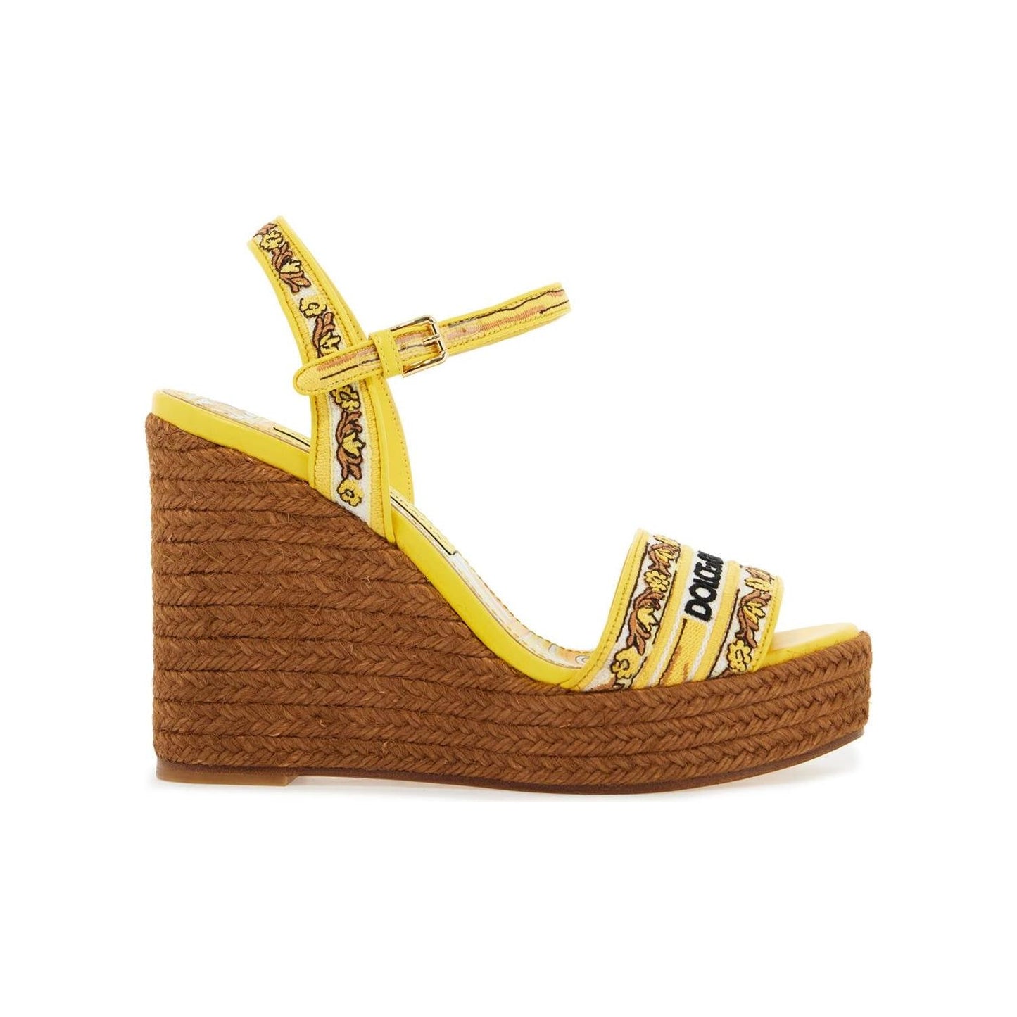 Dolce & Gabbana maiolica embroidered wedge sandals Sandals Dolce & Gabbana