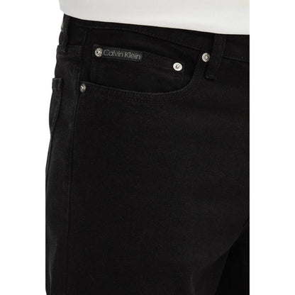 Calvin Klein Jeans Black Cotton Bermuda Shorts
