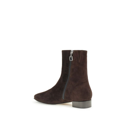 Carel Paris Brown Leather Ankle Boots