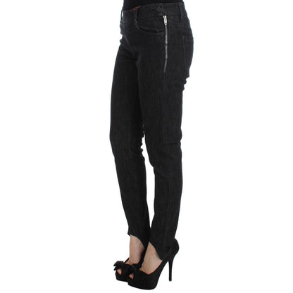 Ermanno Scervino Blue Cotton Slim Fit Denim Jeans