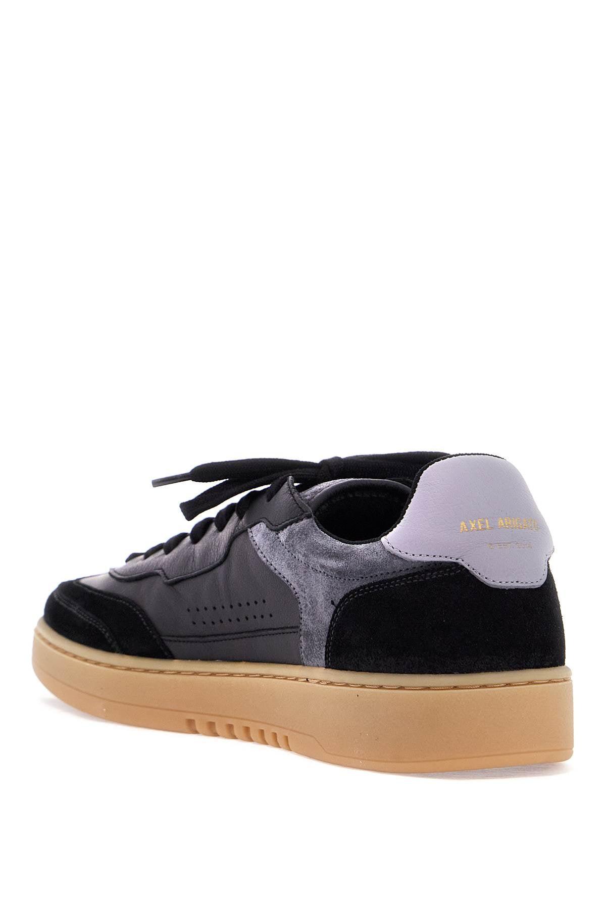 Axel Arigato black low sneakers in eco-friendly leather and suede with beige sole Sneakers Axel Arigato