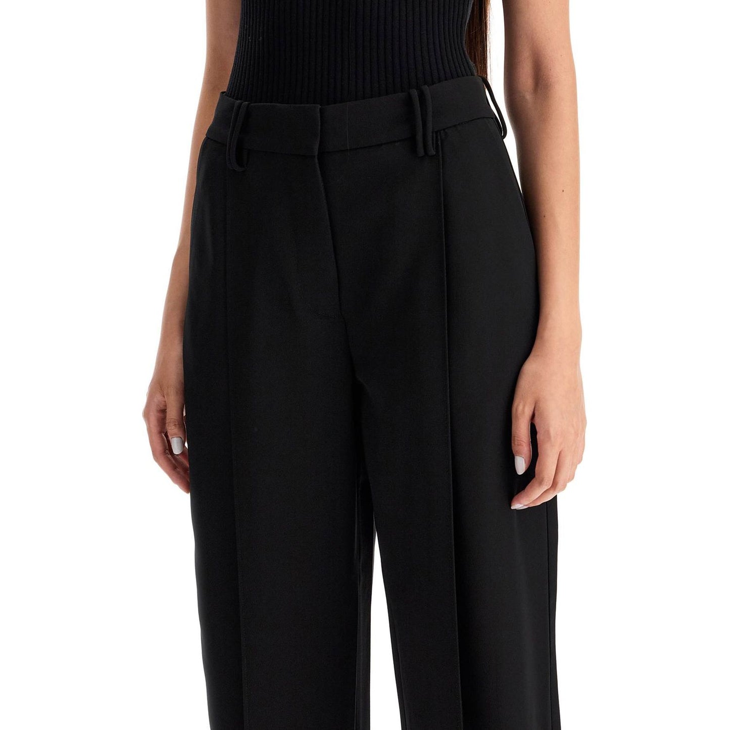 Ganni lightweight pants with pleats Trousers Ganni