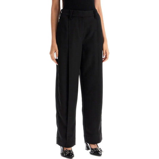 Ganni lightweight pants with pleats Trousers Ganni