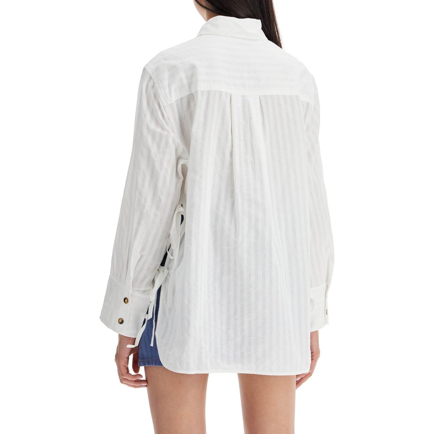 Ganni "oversized striped Topwear Ganni