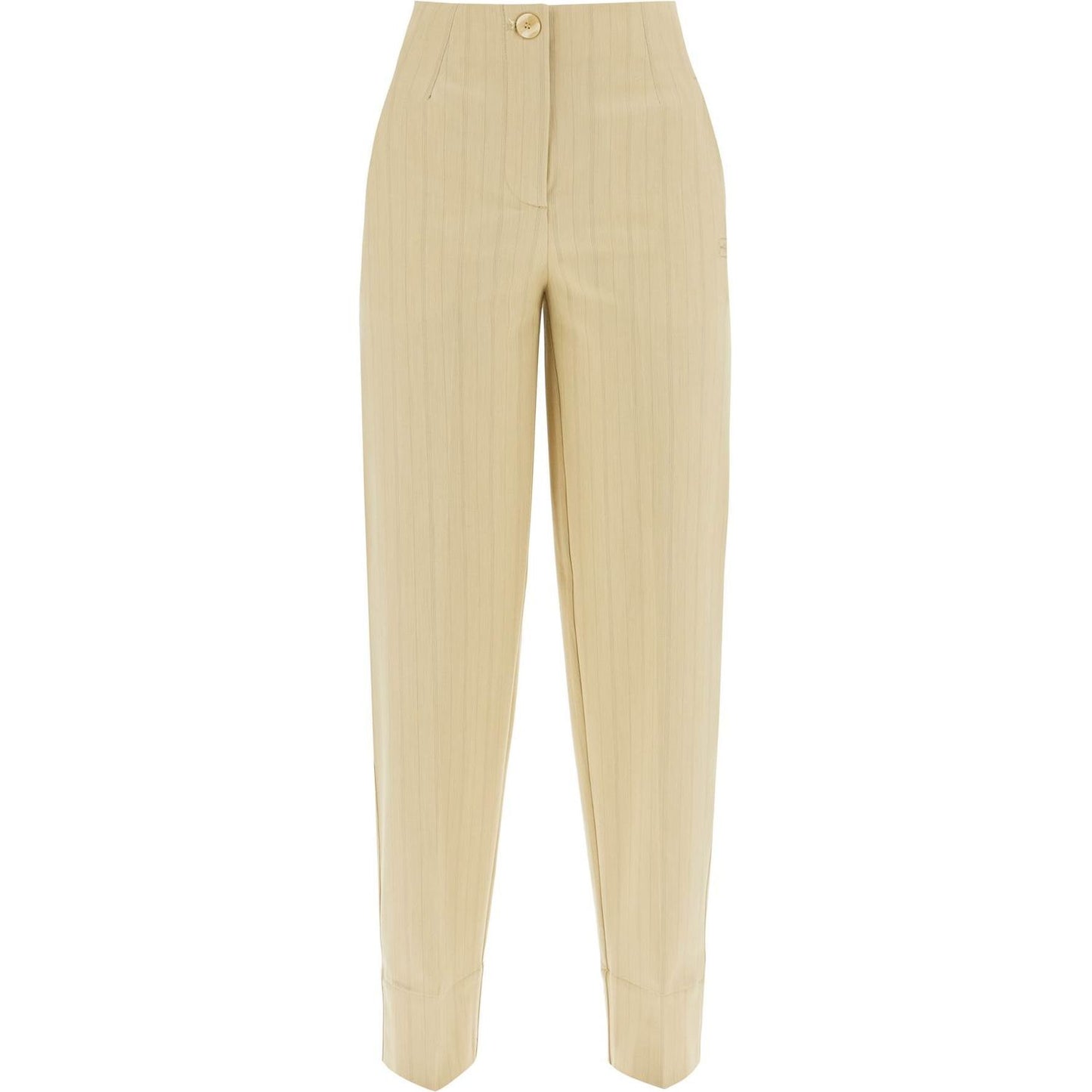 Ganni striped tapered trousers Trousers Ganni