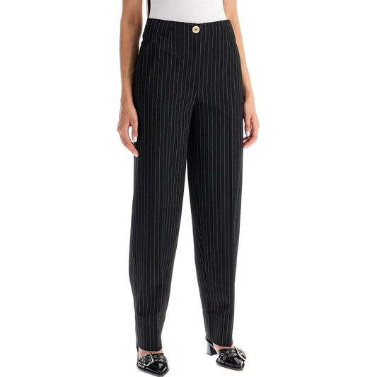 Ganni striped tapered trousers Trousers Ganni