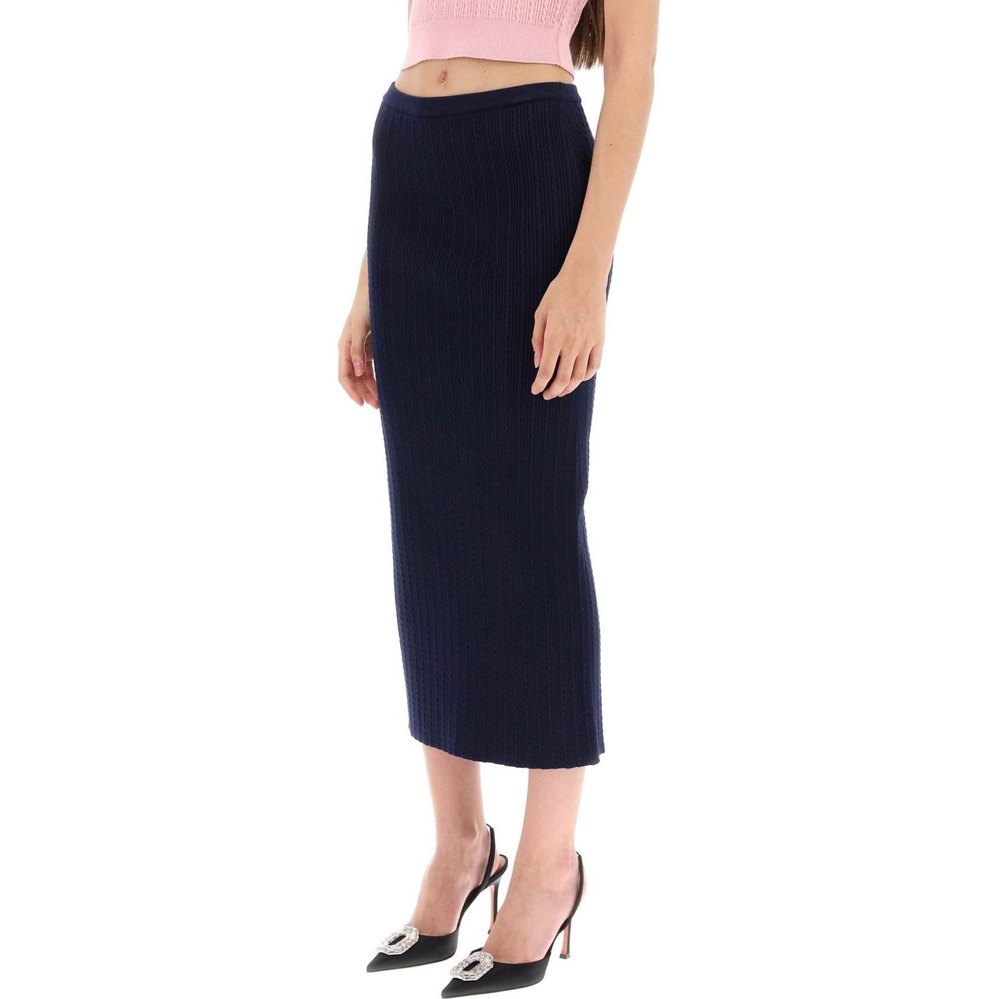 Alessandra Rich knitted pencil skirt Skirts Alessandra Rich