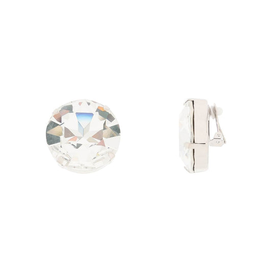 Alessandra Rich large crystal clip-on earrings Jewellery Alessandra Rich