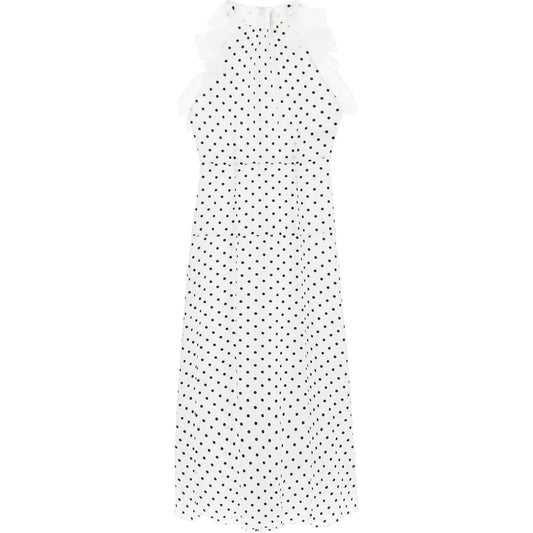 Alessandra Rich sleeveless maxi dress in polka Dresses Alessandra Rich