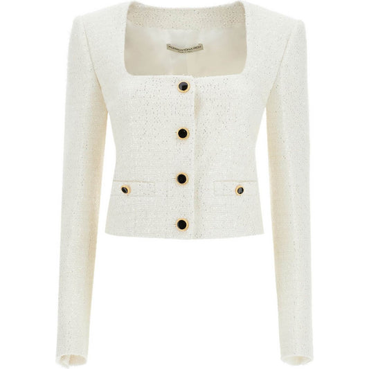 Alessandra Rich tweed jacket with sequins embell Jackets Alessandra Rich