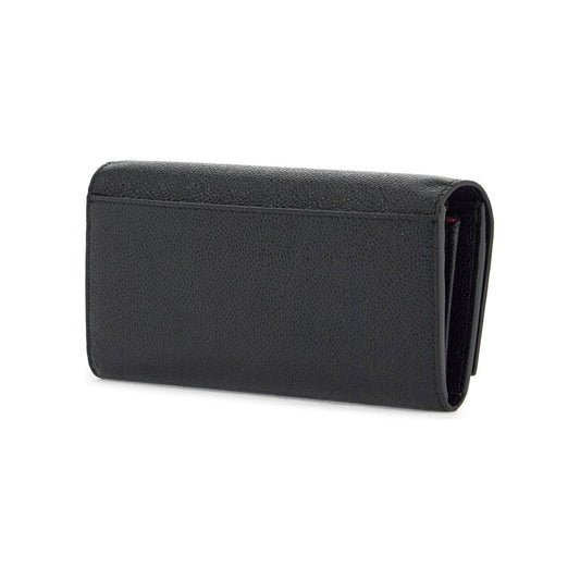 Thom Browne black calfskin chain wallet with rwb detail Wallets Thom Browne