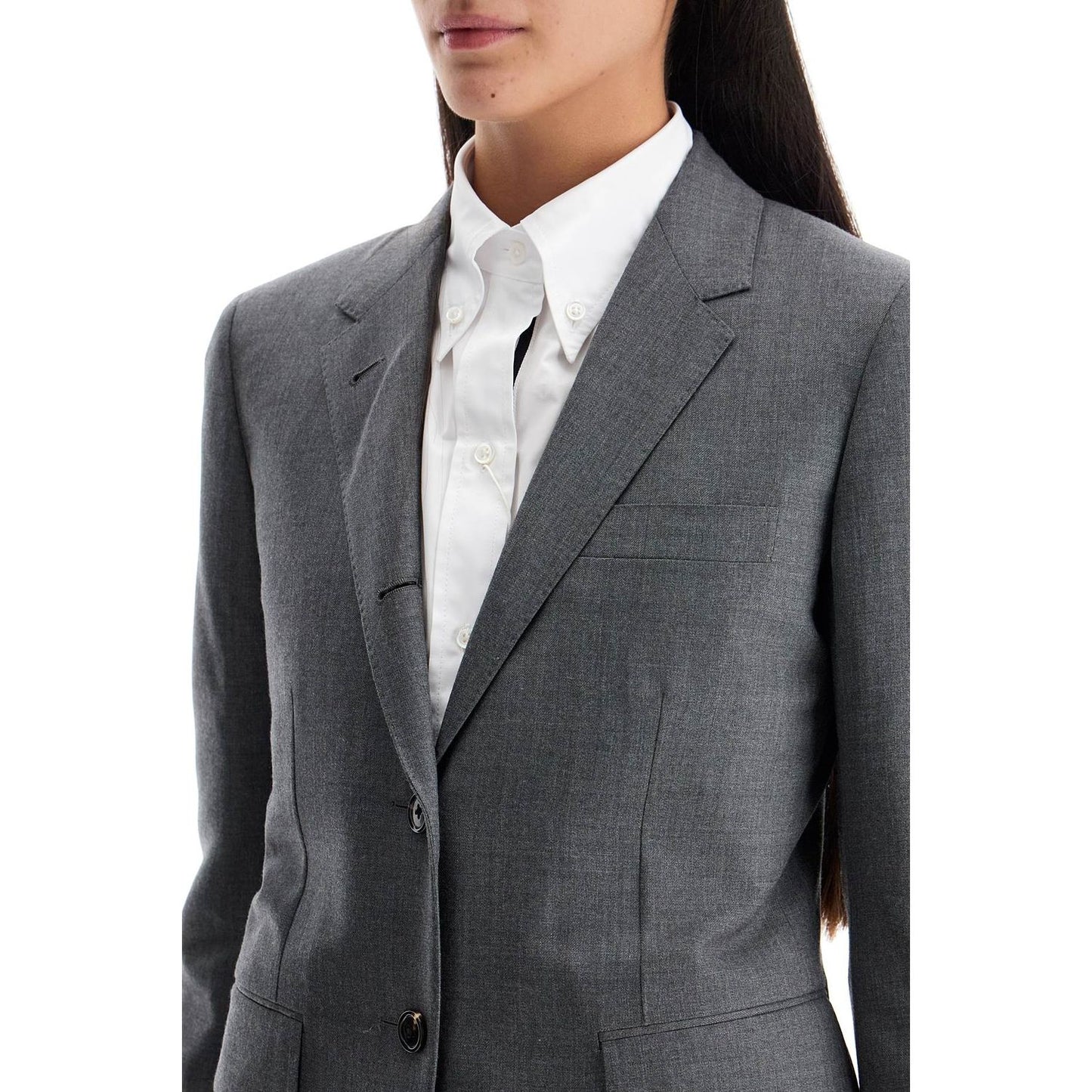 Thom Browne wool twill jacket in slim fit style Jackets Thom Browne