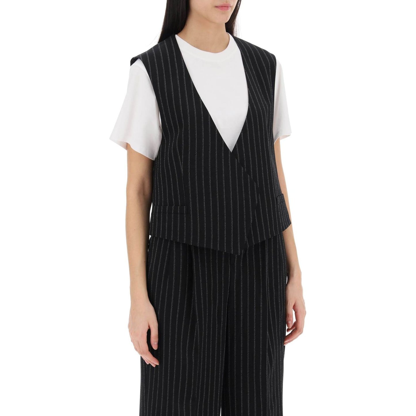 Ami Alexandre Matiussi virgin wool pinstripe waistcoat Jackets Ami Alexandre Matiussi