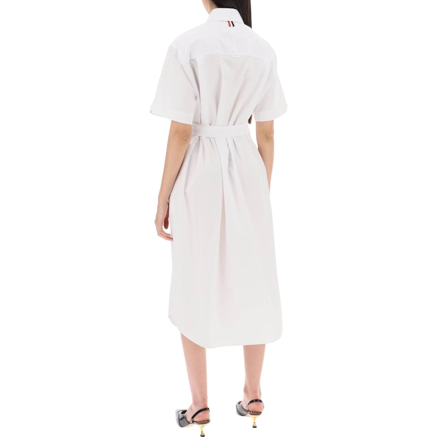 Thom Browne midi blouse with belt Dresses Thom Browne