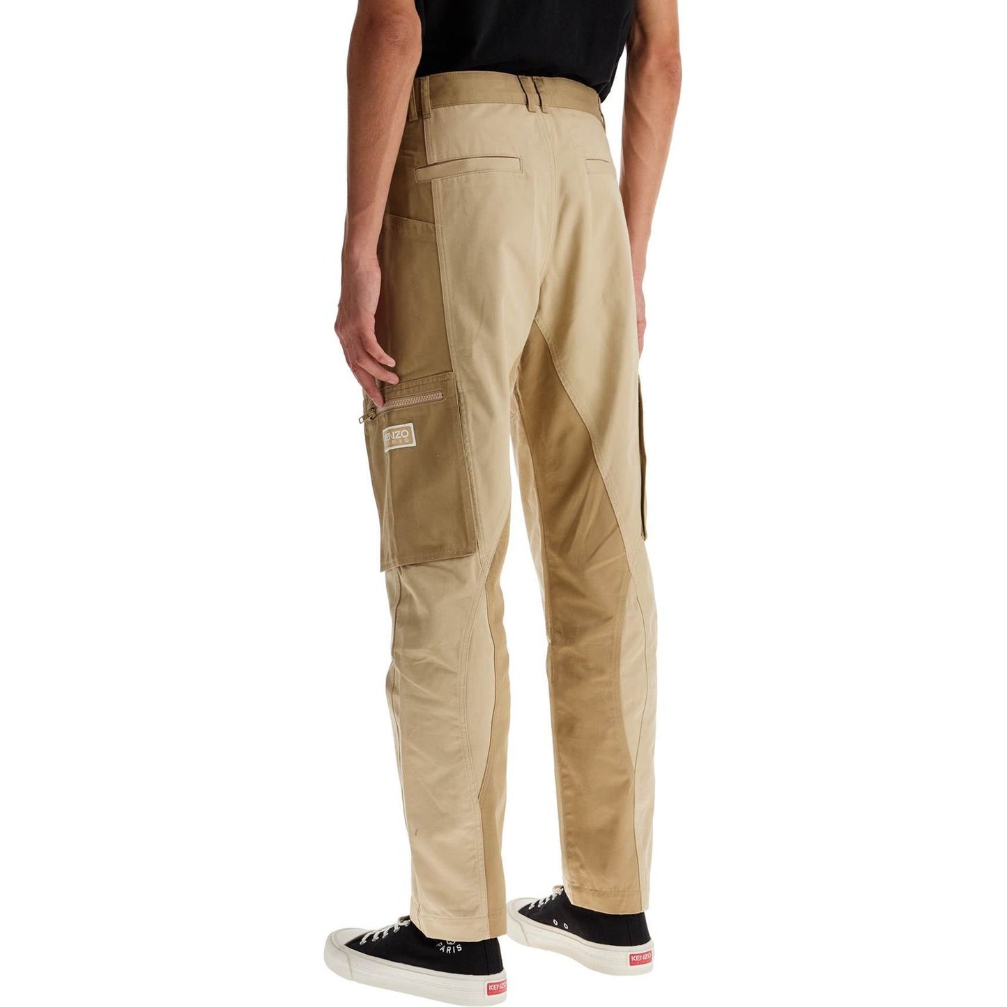 Kenzo cotton cargo pants for men Trousers Kenzo