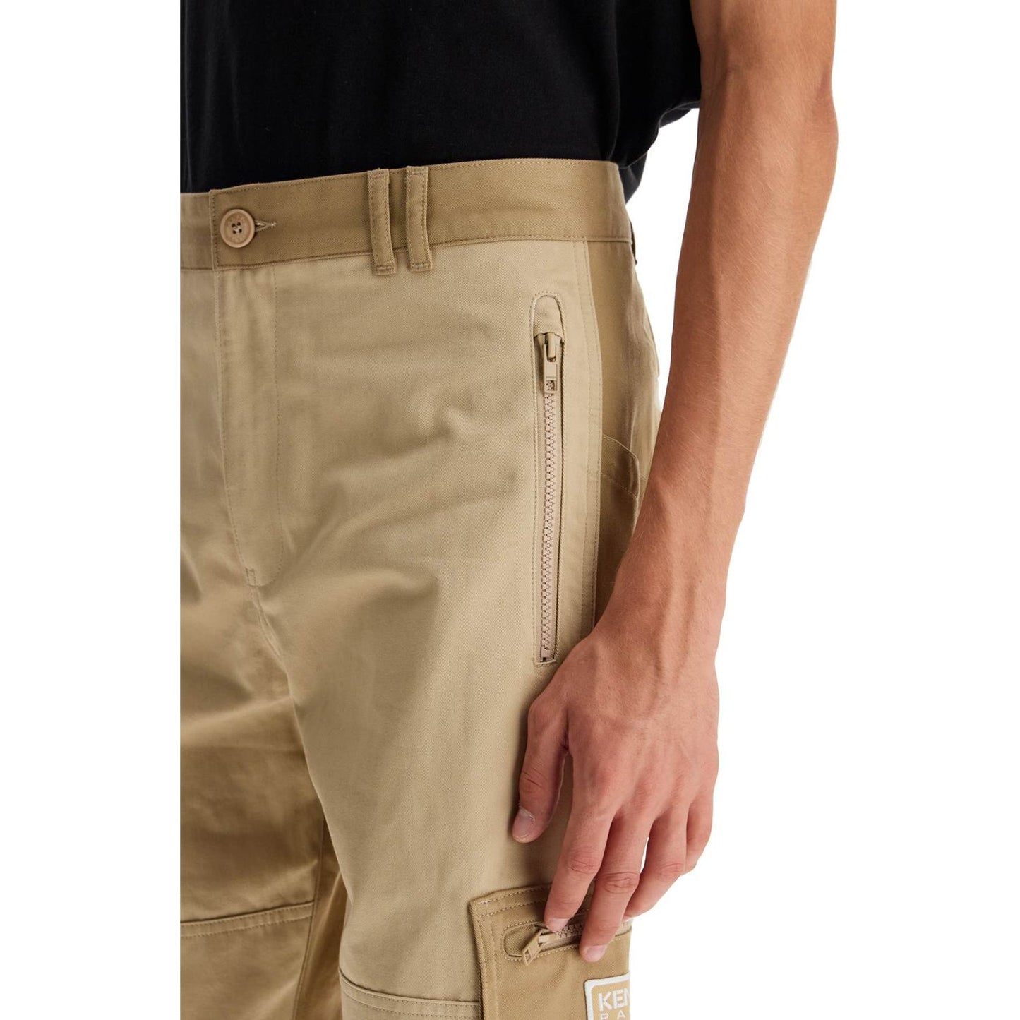 Kenzo cotton cargo pants for men Trousers Kenzo