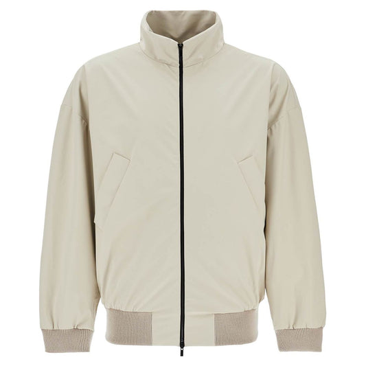 Fear Of God beige nylon and polyester jacket with high collar and zip Vests Fear Of God