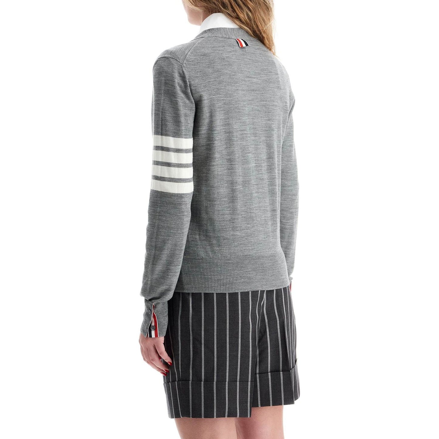 Thom Browne 4-bar merino wool cardigan Knitwear Thom Browne