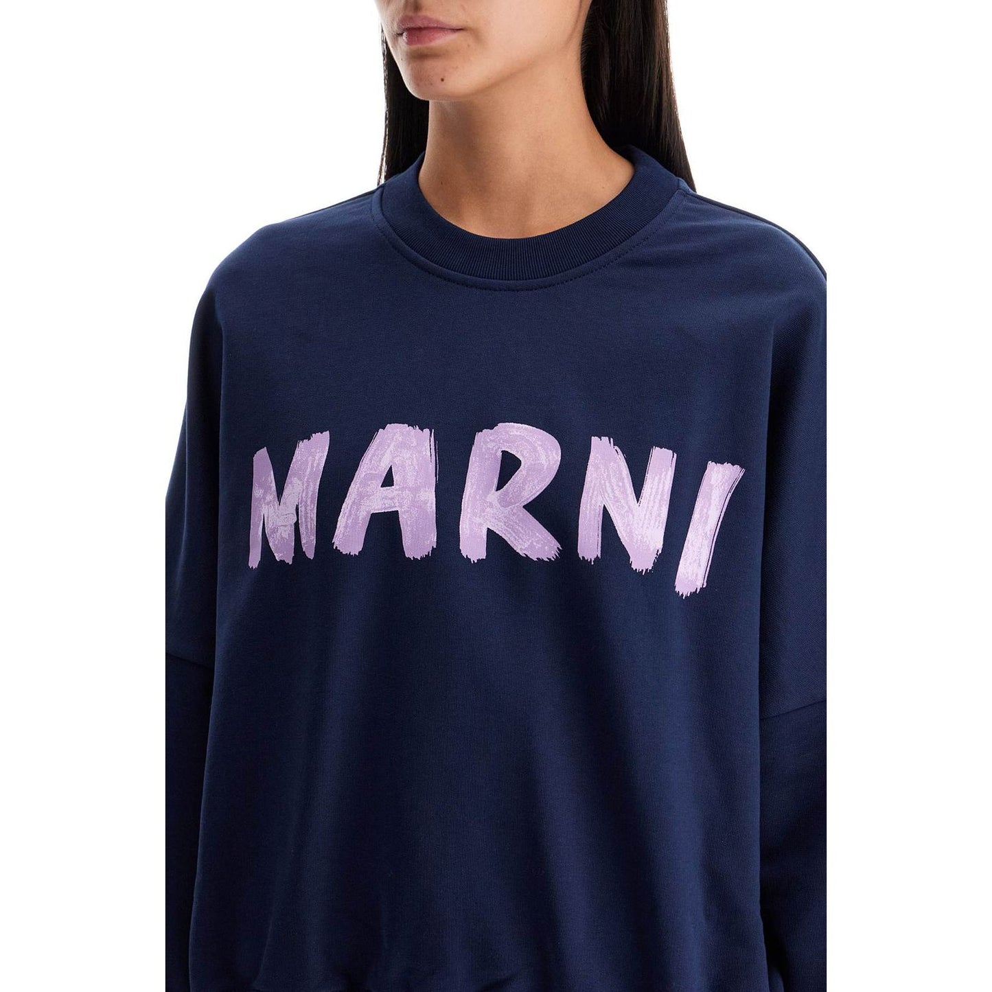 Marni crewneck sweatshirt with logo Topwear Marni