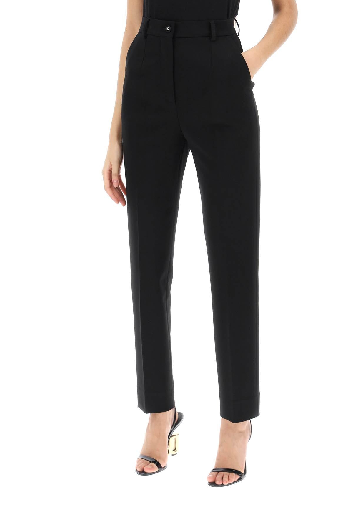 Dolce & Gabbana milano-stitch cigarette pants Trousers Dolce & Gabbana