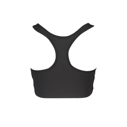 Fila Black Polyester Women's Sports Bra