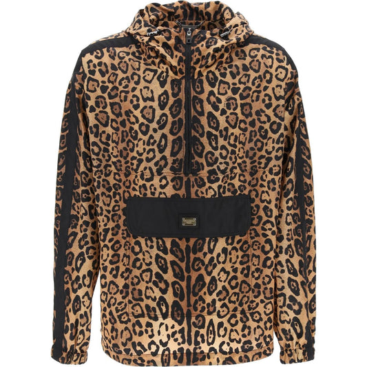 Dolce & Gabbana "leopard print nylon anor Jackets Dolce & Gabbana