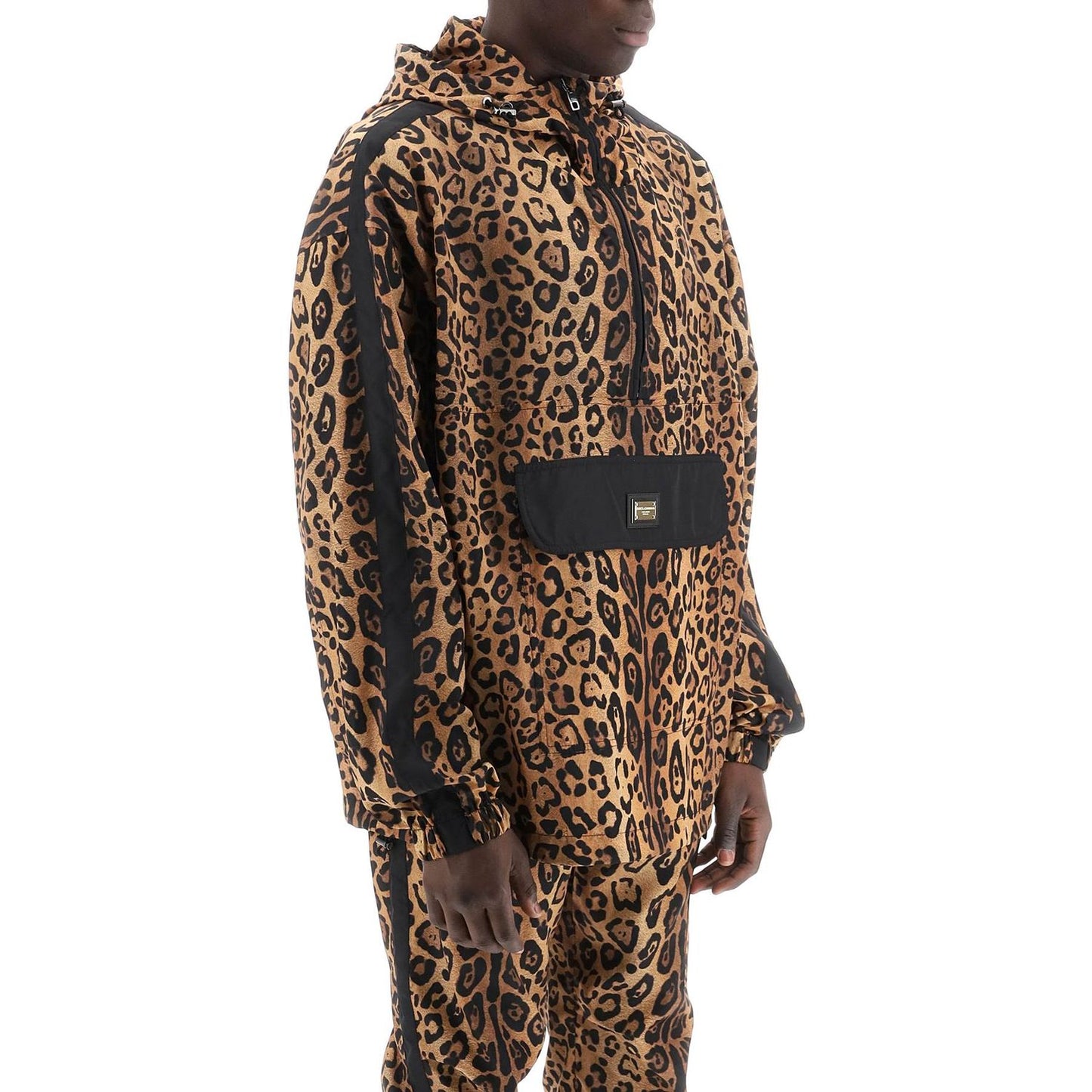 Dolce & Gabbana "leopard print nylon anor Jackets Dolce & Gabbana