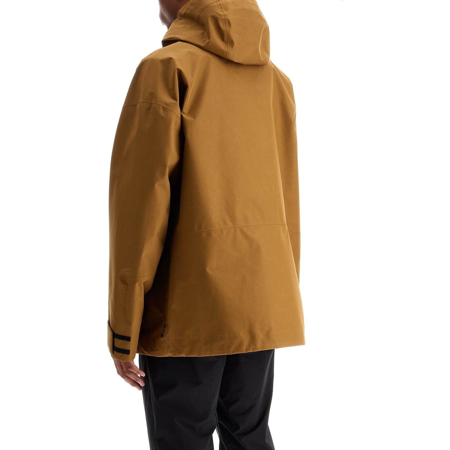 Herno Laminar light brown waterproof short jacket in polyester with hood Vests Herno Laminar