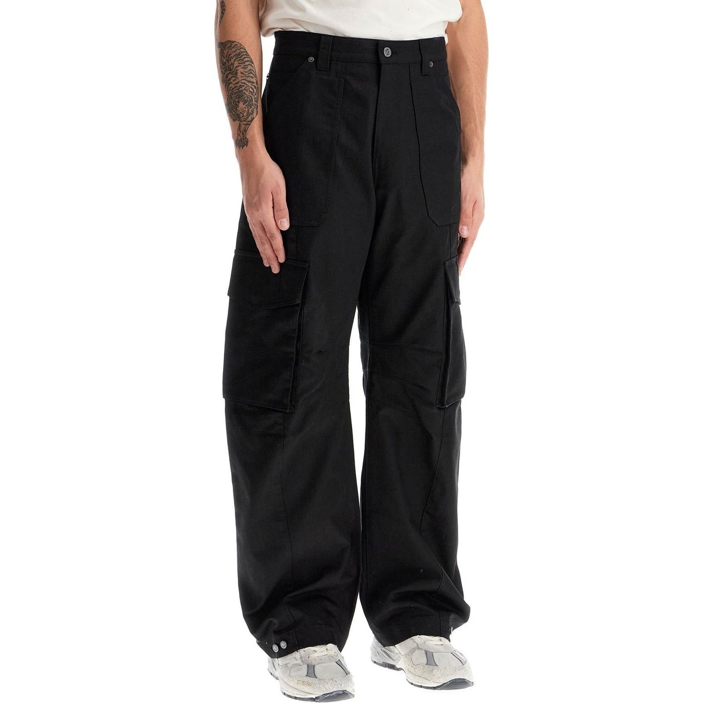 Golden Goose twill cargo pants in italian Trousers Golden Goose