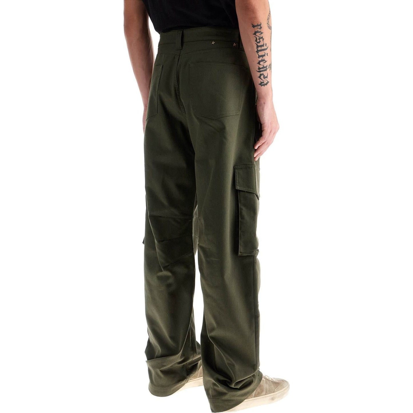 Golden Goose twill cargo pants in italian Trousers Golden Goose