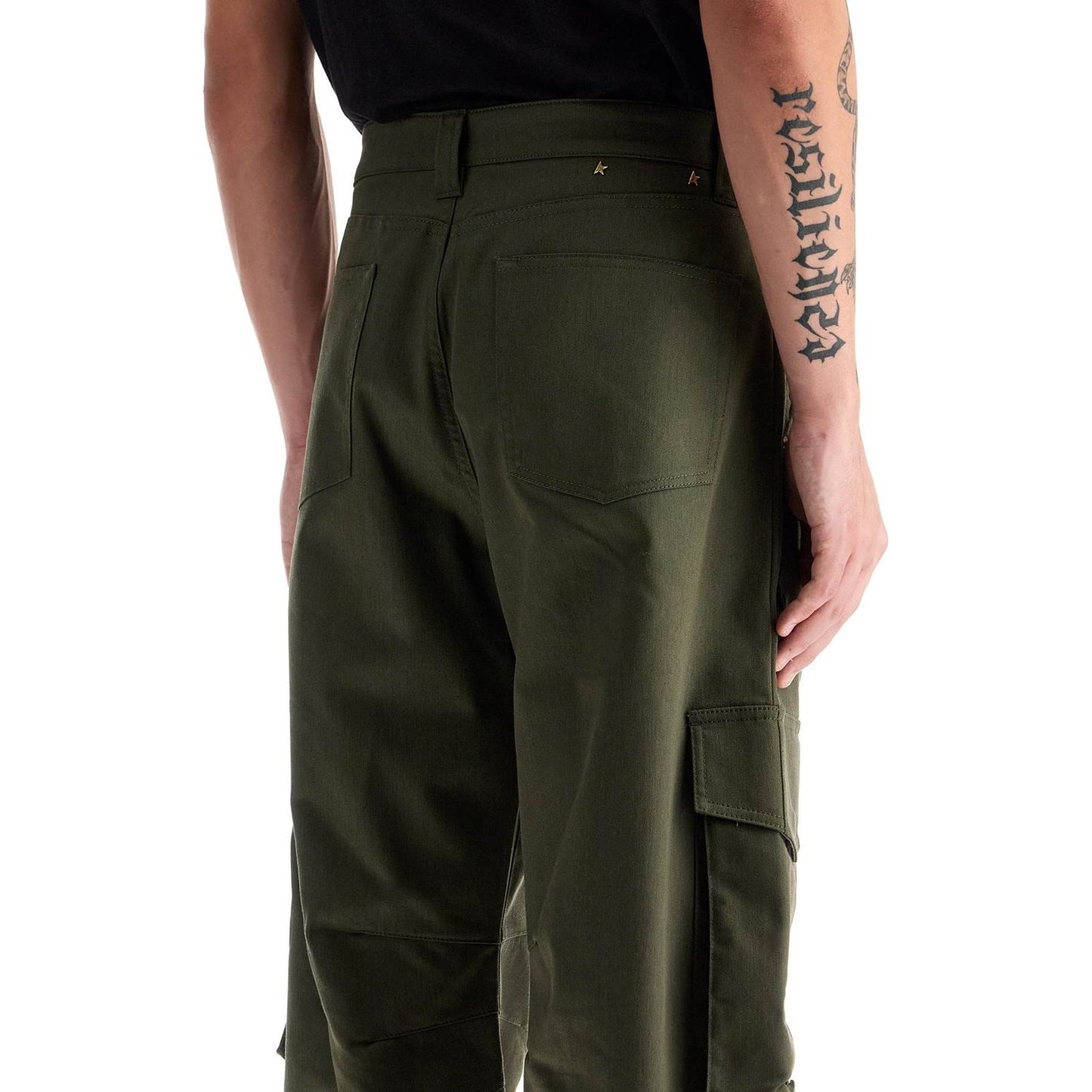 Golden Goose twill cargo pants in italian Trousers Golden Goose