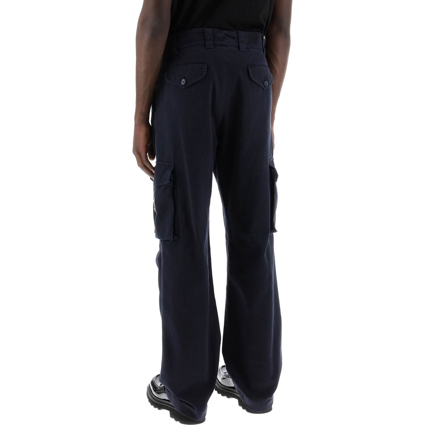 Dolce & Gabbana cargo pants with logo plaque Trousers Dolce & Gabbana